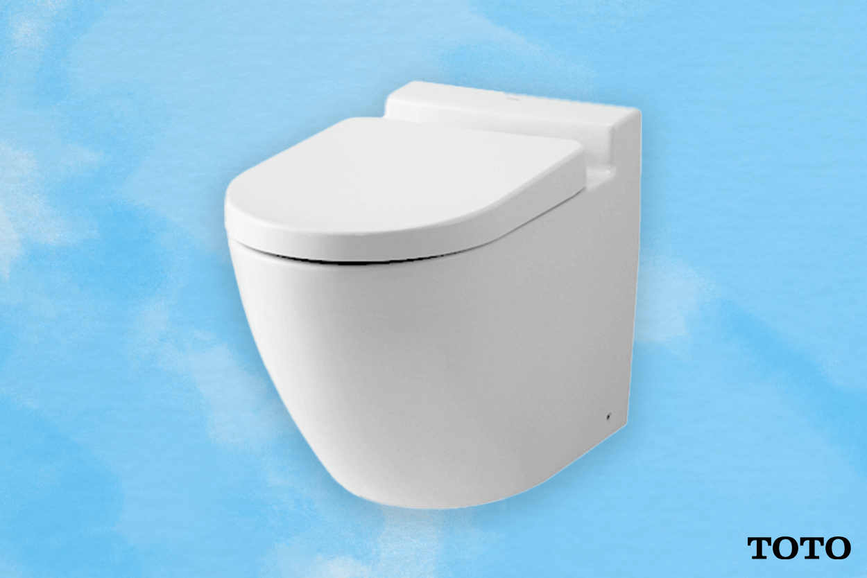 freestanding toilet bowl design